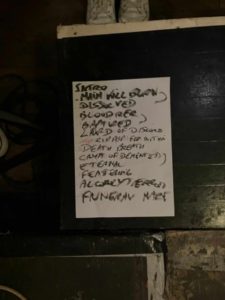 set-list disfuneral